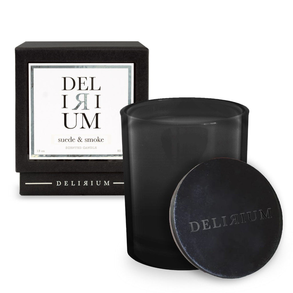 Decorative Candle, Suede & Smoke for Entryways, Mantels and Everyday Home Ambience, Designed for Everyday Home Use image 1