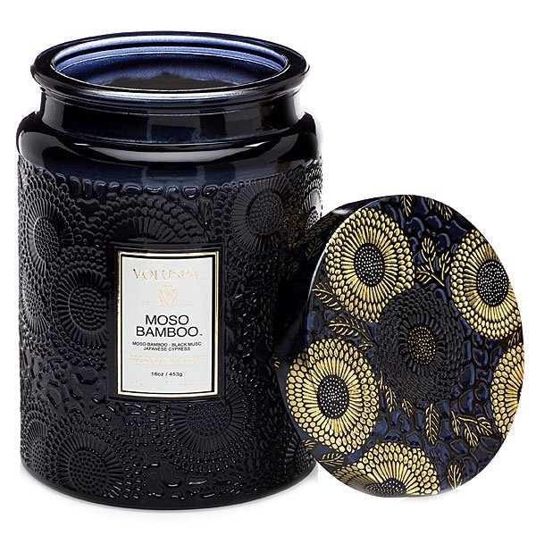 Decorative Candle, Moso Bamboo Large Jar for Entryways, Mantels and Everyday Home Ambience image 1