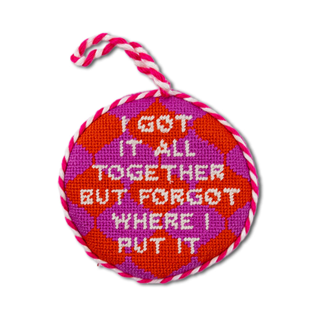 Seasonal Home Decor, Needlepoint Ornament Got It All Together for Holiday Displays, Shelves and Festive Rooms image 1