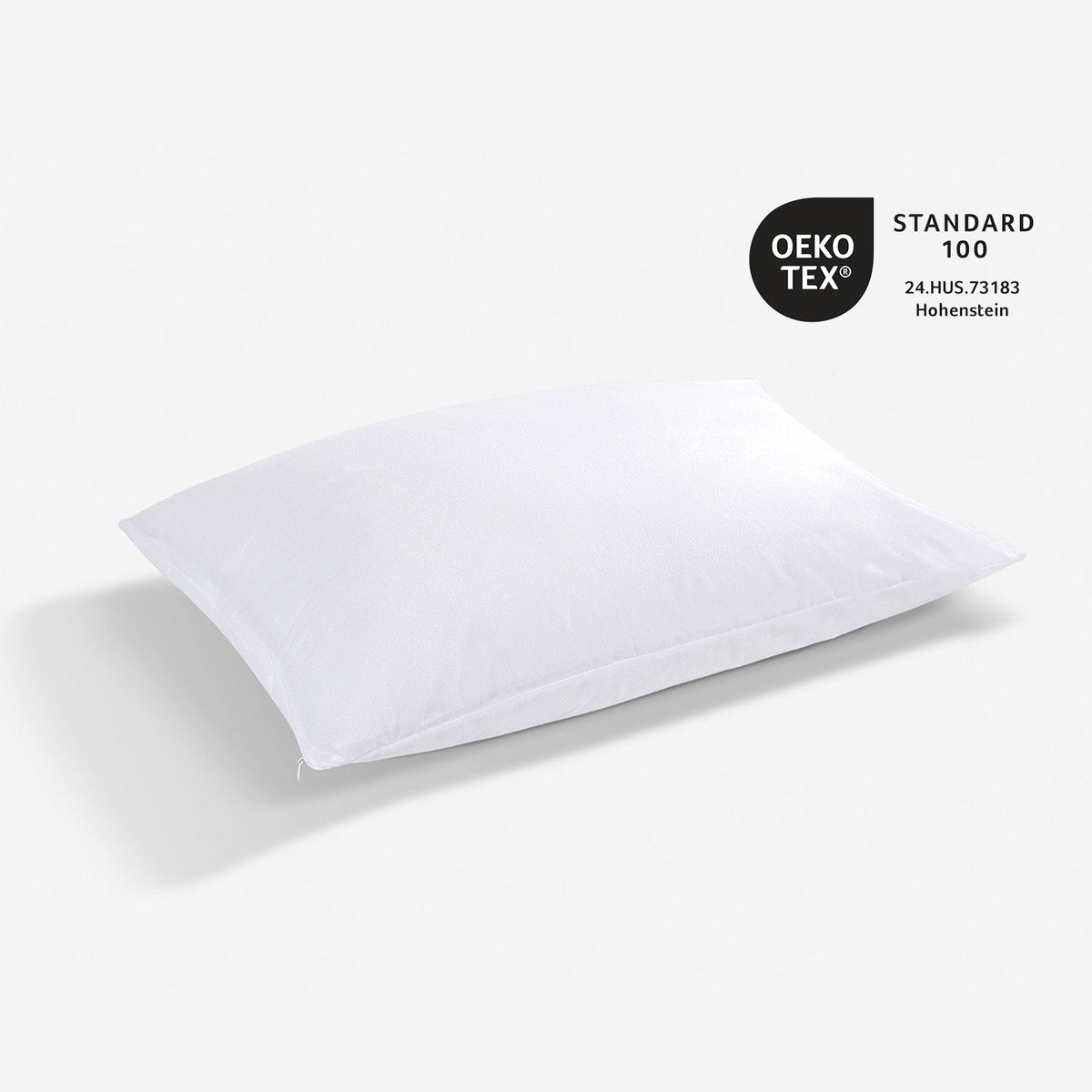 Bed Pillow, iProtect Protector, Breathable Construction for Sleeping, Reading and Bedroom Comfort, 2 Size Options image 1