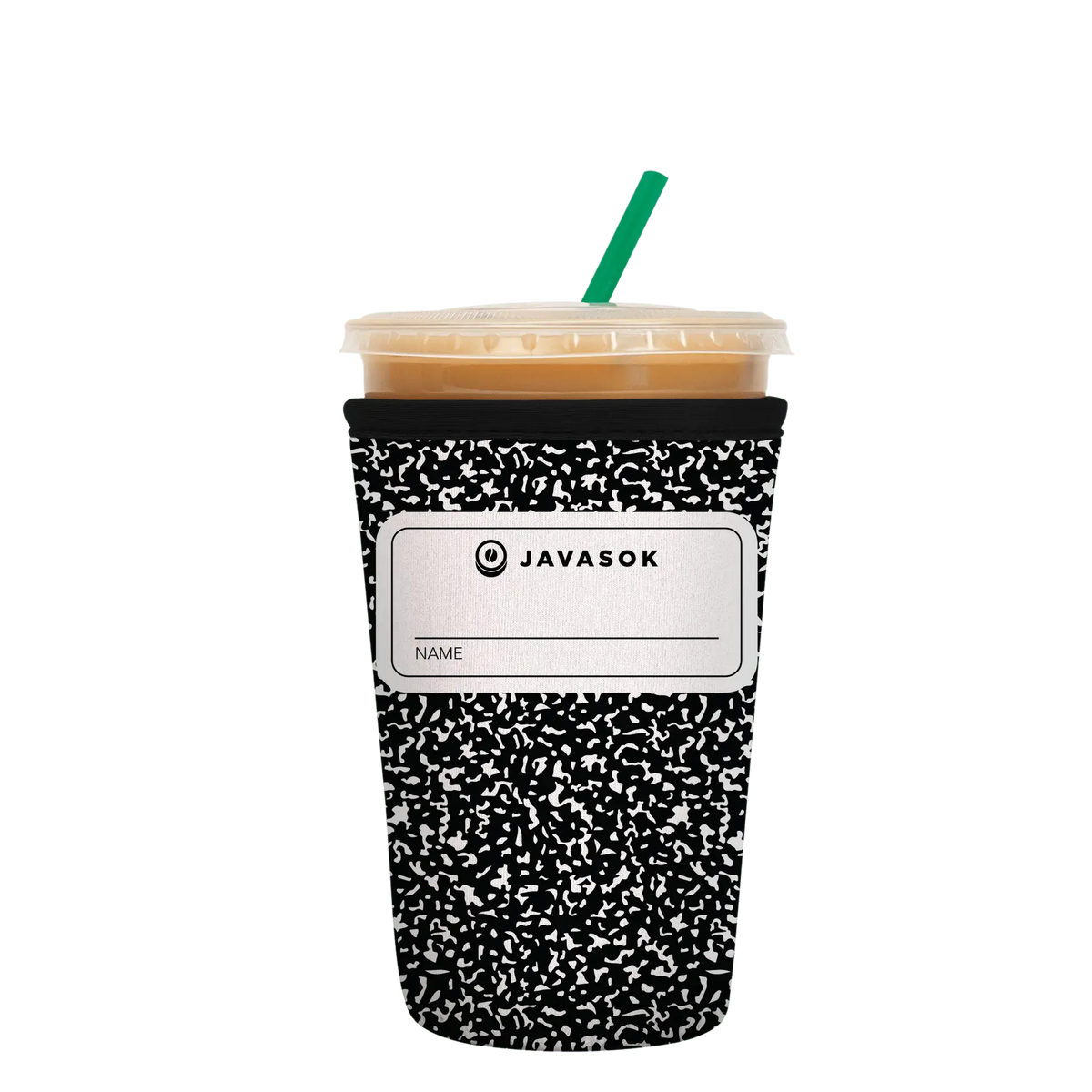 Reusable Cup Sleeve, Compose Yourself, Neoprene Construction for Coffee Cups, Daily Commutes and Dry Hands, 5 Size Options image 1