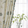 Window Curtain, Rémy Korean Pastoral Print Ivory for Bedrooms, Living Rooms and Home Privacy image 1