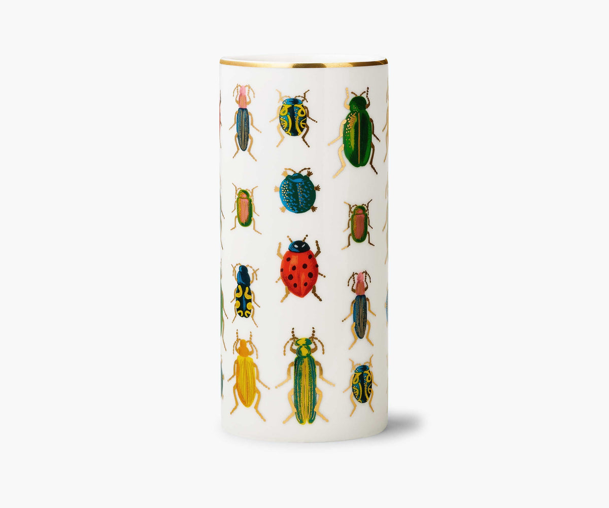 Porcelain Vase - Beetles & Bugs image 1