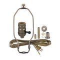 Portable Table Lamp, Brass or Bronze Finish Wiring Kit with Turn for Desks, Side Tables and Warm Room Lighting, 10 Options image 1