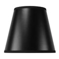 Lamp Shade, 8"W x 7"H Black CLIP ON Empire Hard Back for Lamp Replacement, Reading Corners and Living Spaces image 1