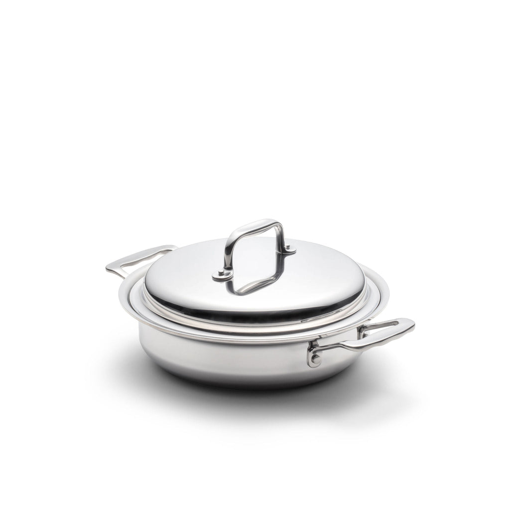 Stainless Steel Saucepan, 2.3 Quart Casserole with Cover, Stainless Steel Construction for Simmering, Reheating and Daily Meal Prep image 1
