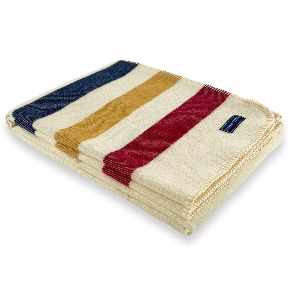 Cozy Throw Blanket, Frontier Wool Natural, Hypoallergenic Comfort for Living Rooms, Bedrooms and Everyday Lounging, 2 Color Options image 1