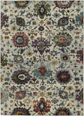 Area Rug, Andorra 7129A Stone Multi for Living Rooms, Bedrooms and Entryways, 11 Size Options image 1
