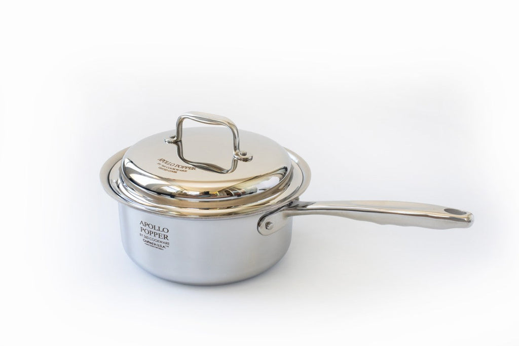 Kitchen Cookware, Apollo Popper by 360, Stainless Steel Construction for Stovetop Cooking and Daily Meal Prep image 1