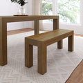 Dining Bench, Modern 49" for Dining Rooms, Kitchen Tables and Everyday Seating, 5 Color Options image 1