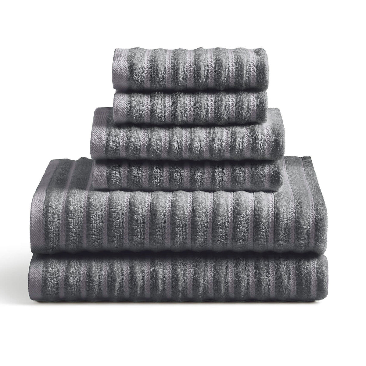Bath Linen, Towel Set, Hypoallergenic Comfort for Daily Bathroom Routines and Guest Baths, 4 Sizes and 5 Colors image 1