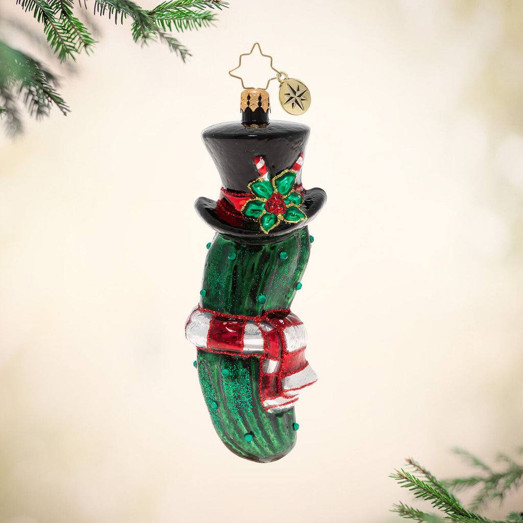 Seasonal Home Decor, Christmas Pickle for Holiday Displays, Shelves and Festive Rooms, Designed for Mantels, Tables and Seasonal Decorating image 1