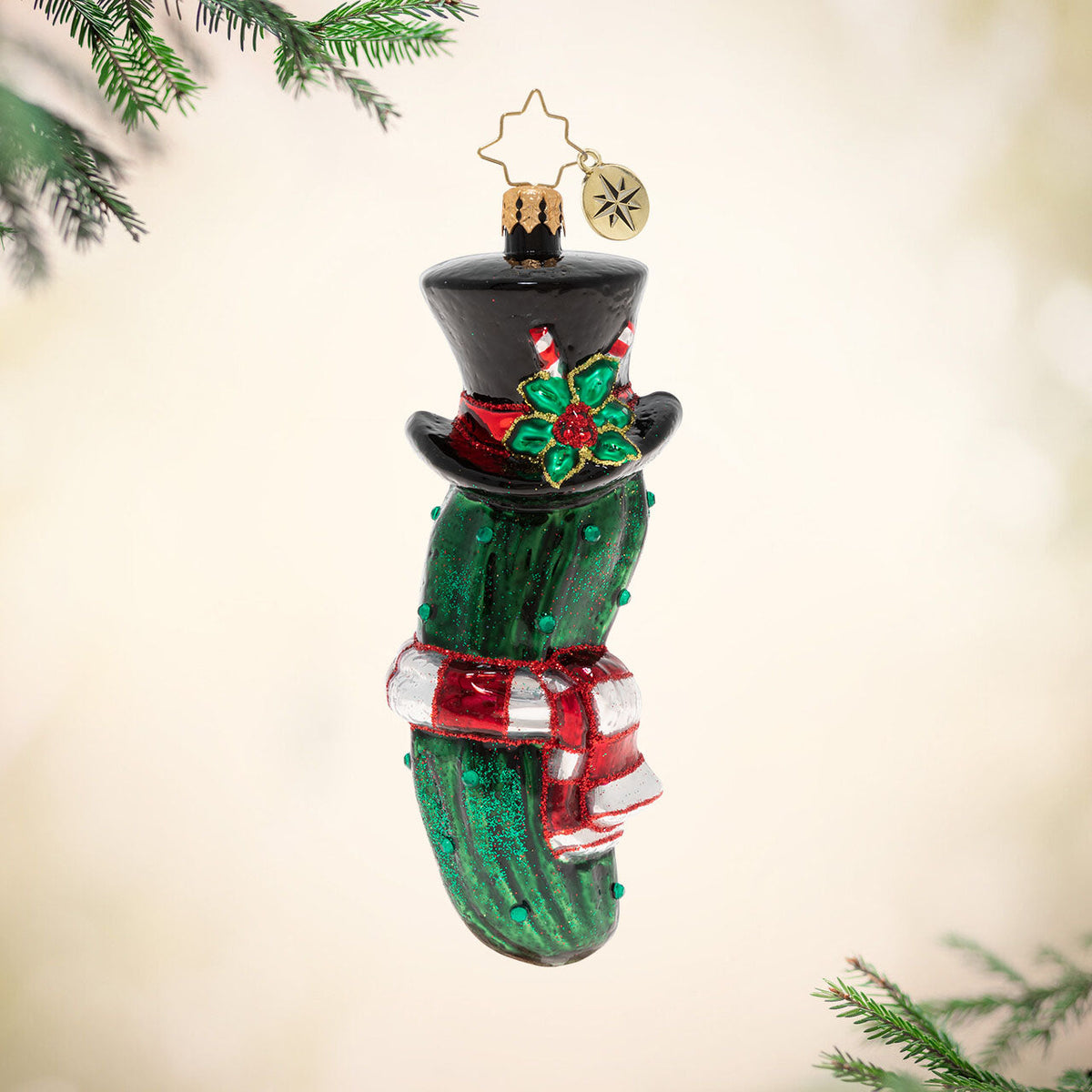 Seasonal Home Decor, Christmas Pickle for Holiday Displays, Shelves and Festive Rooms, Designed for Mantels, Tables and Seasonal Decorating image 1