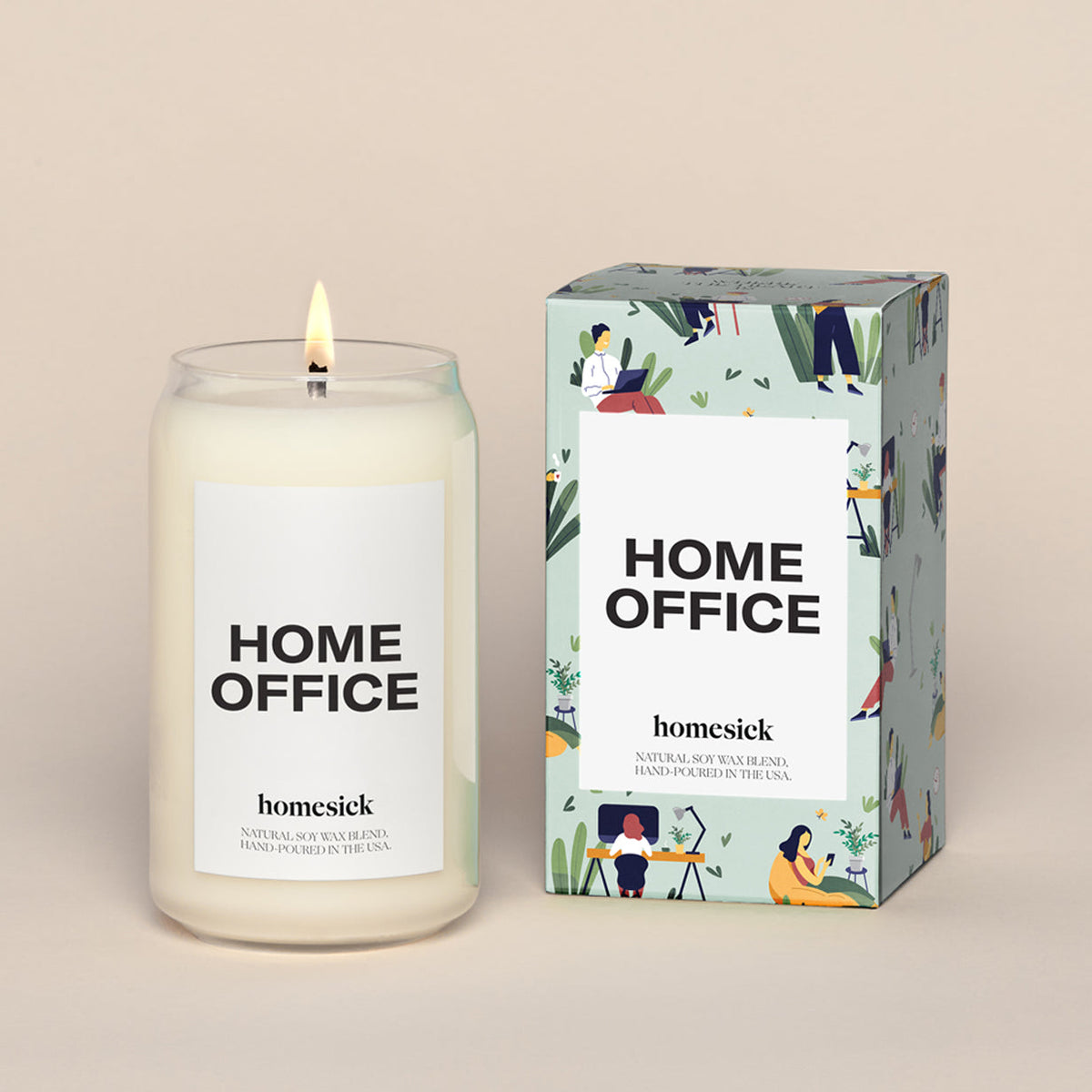Scented Candle, Home Office, Vanilla and Amber Notes for Living Room Ambience, Mantel Displays and Home Fragrance image 1