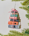 Decorative Ornament, Bookstack for Holiday Displays, Seasonal Decorating and Decorative Home Accents image 1