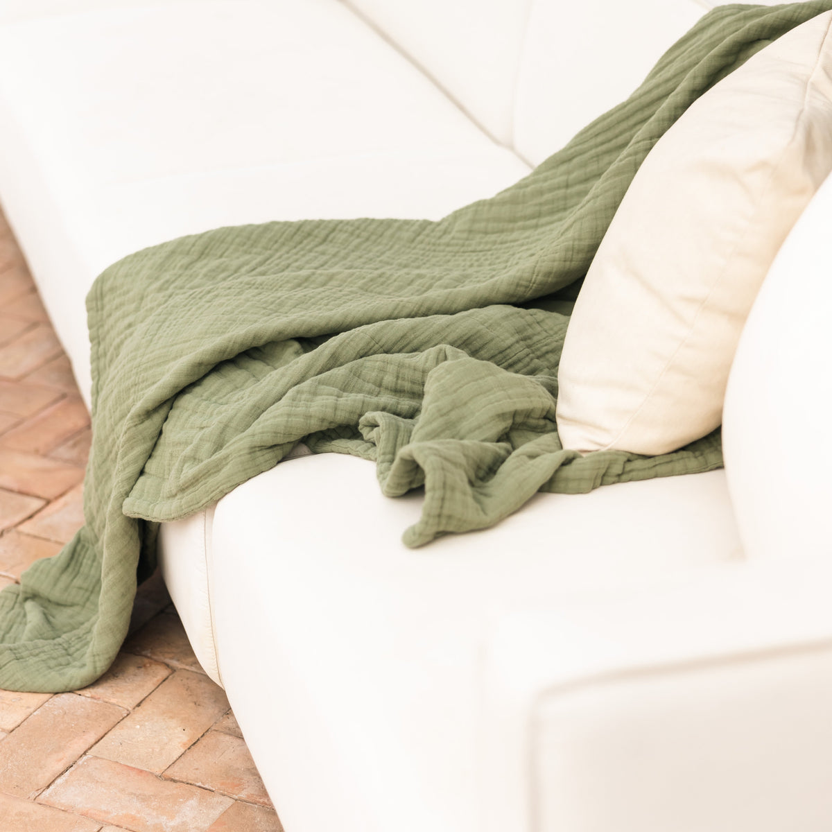 Cozy Throw Blanket, Oversized Breeze, Lightweight Design, Breathable Construction for Sofas, Beds and Relaxing at Home, 12 Color Options image 1
