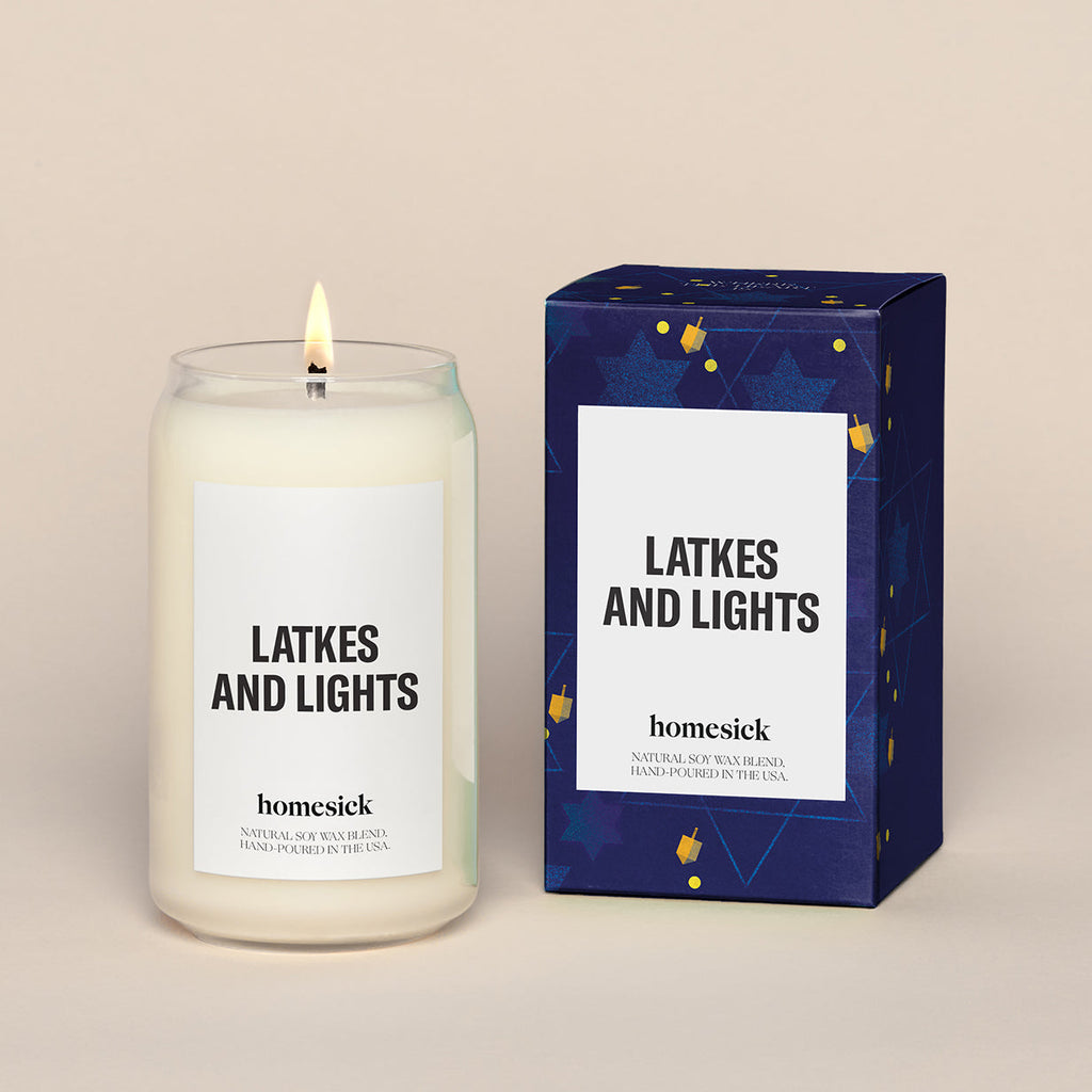 Scented Candle, Latkes and Lights for Room Fragrance, Living Spaces and Relaxing Home Ambience image 1
