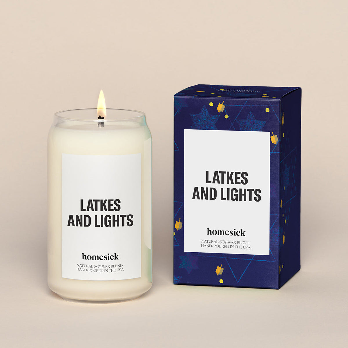 Scented Candle, Latkes and Lights for Room Fragrance, Living Spaces and Relaxing Home Ambience image 1