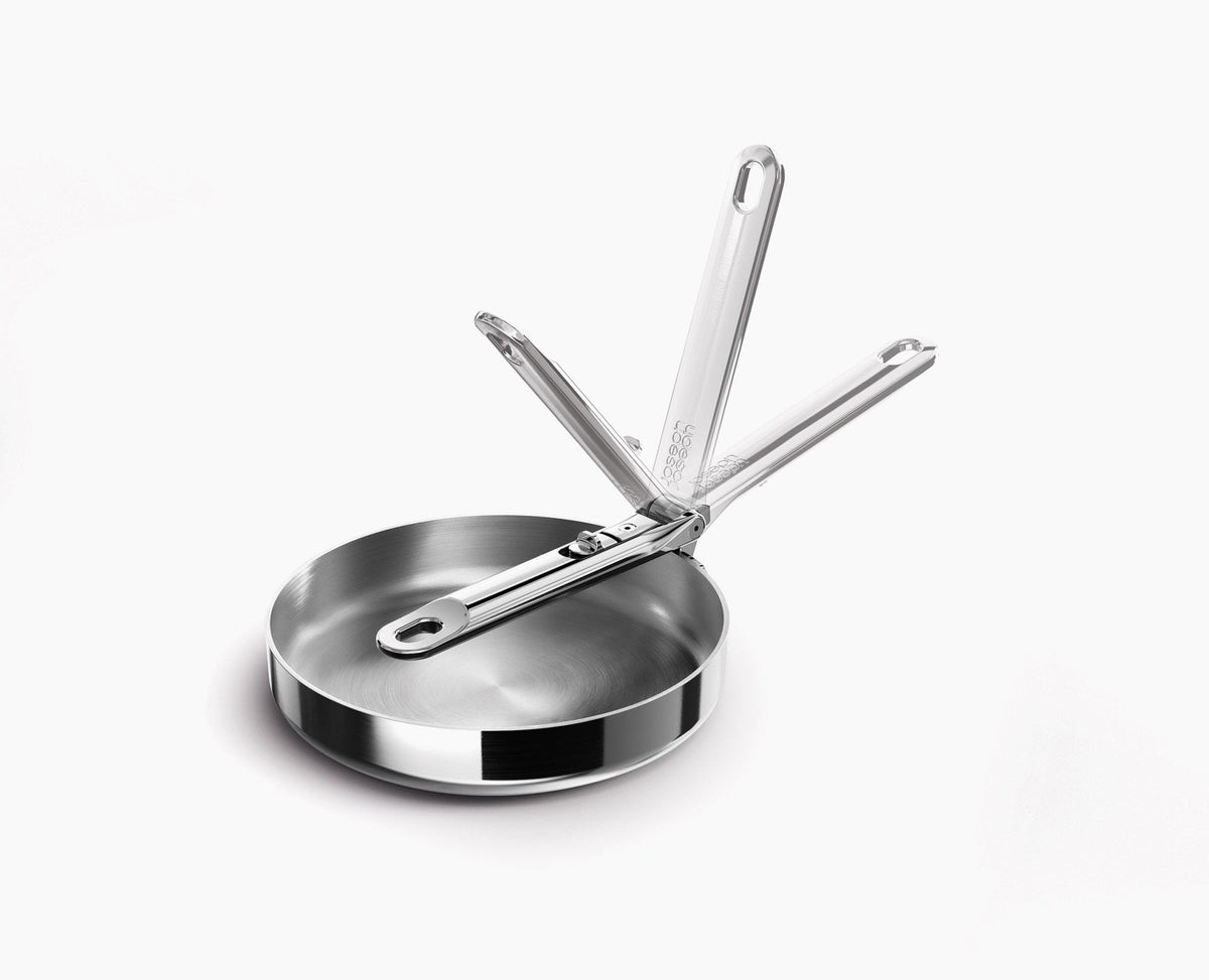 Fry Pan, Space Steel Folding Handle 8" Frying for Searing, Sautéing and Everyday Meal Prep image 1