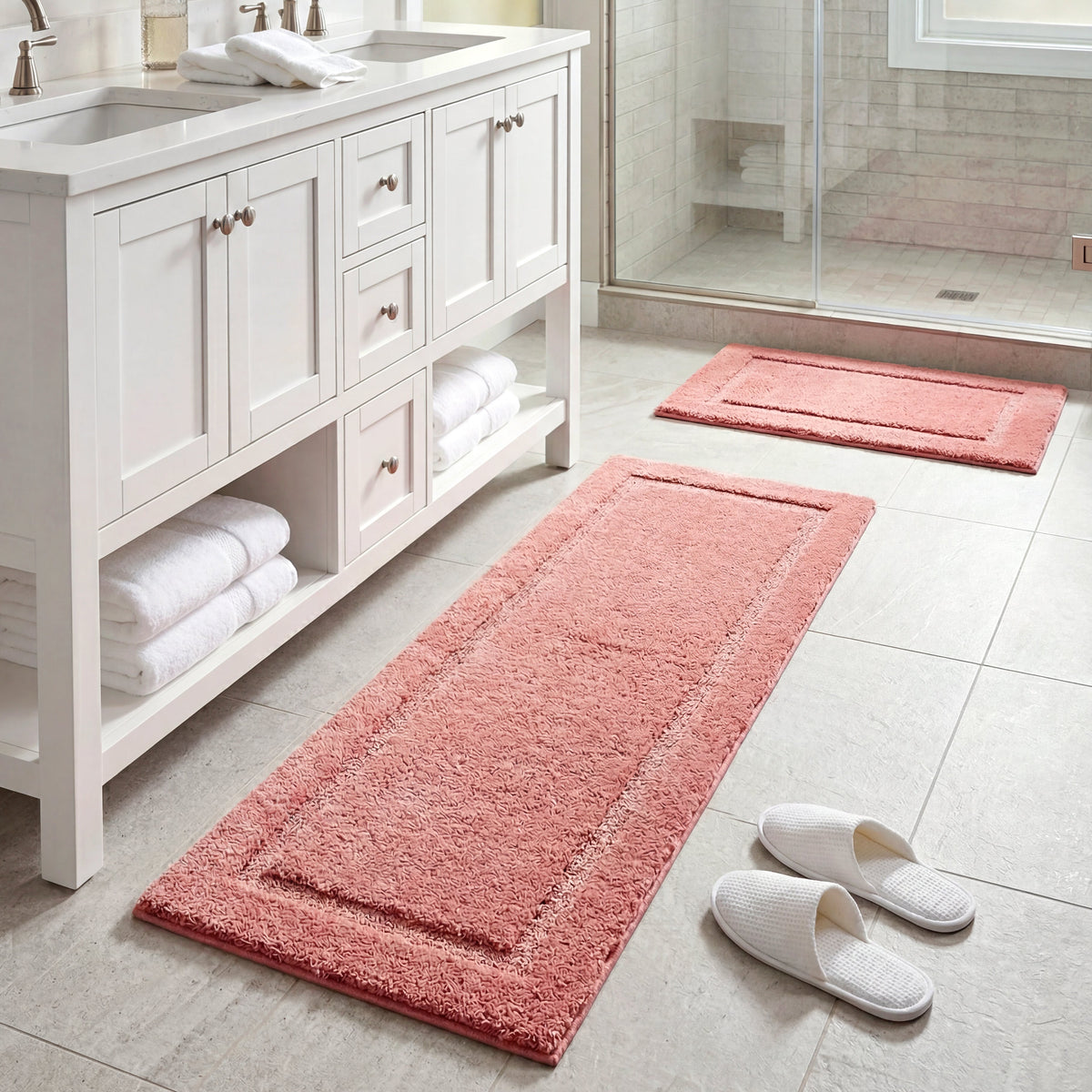 Area Rug, Quick Dry Bath Accent or Runner for Living Rooms, Bedrooms and Entryways, 4 Color Options image 1
