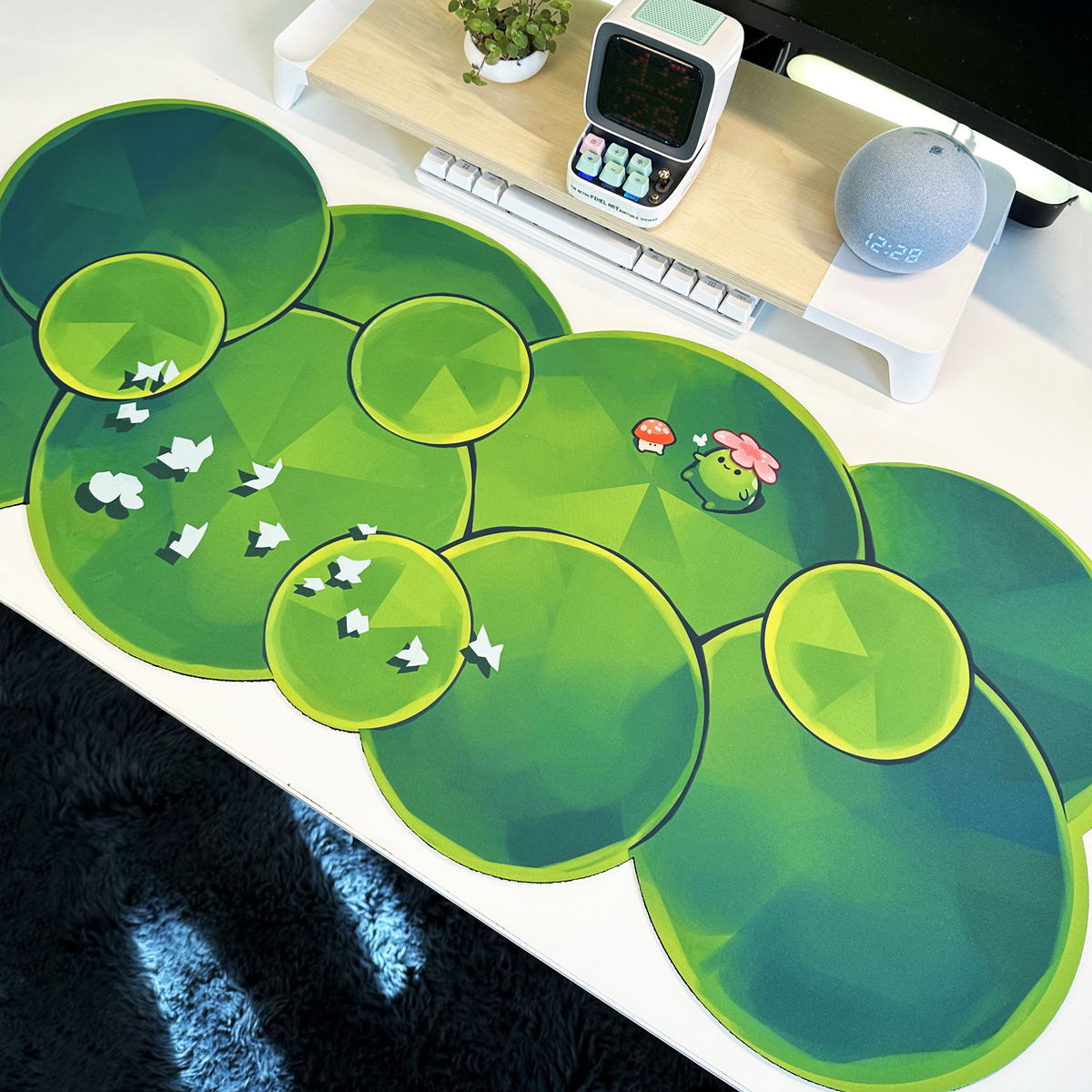 Desk Mat, Lilypads Deskmat for Workspaces, Desks and Everyday Productivity, Designed for Home Offices, Gaming and Daily Computer Work image 1