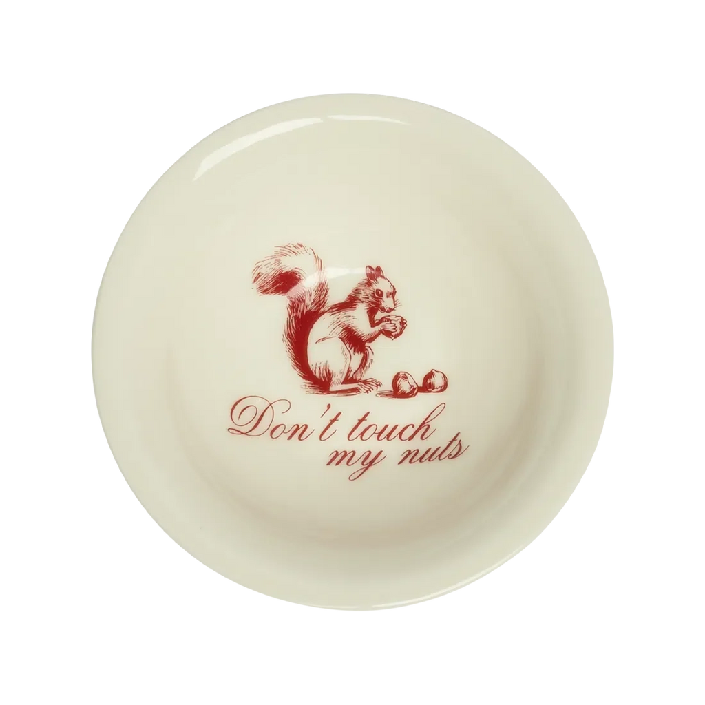 Dinnerware, PLEASANTRIES DON'T TOUCH MY NUTS BOWL (4.5") for Everyday Meals and Table Settings image 1