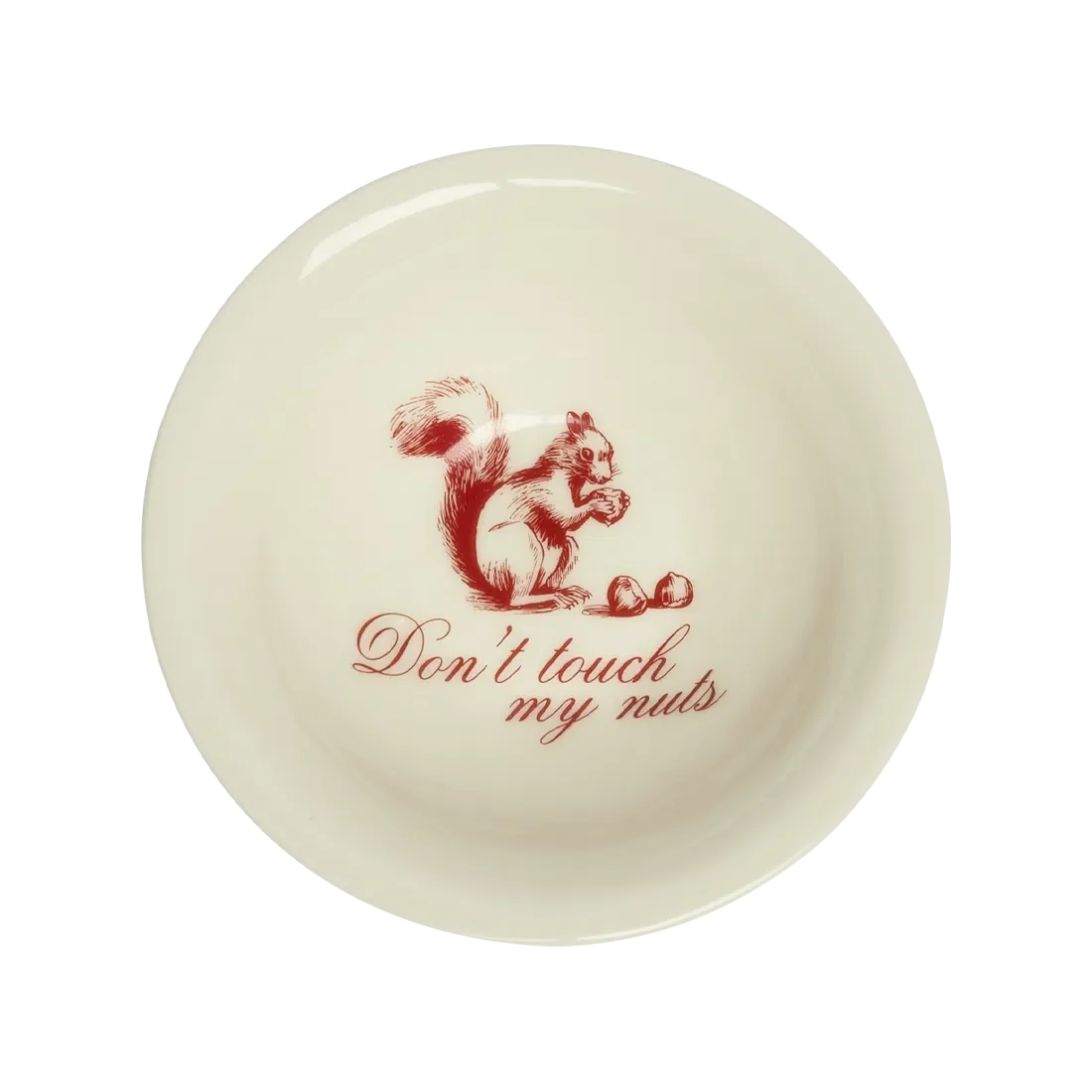 Dinnerware, PLEASANTRIES DON'T TOUCH MY NUTS BOWL (4.5") for Everyday Meals and Table Settings image 1