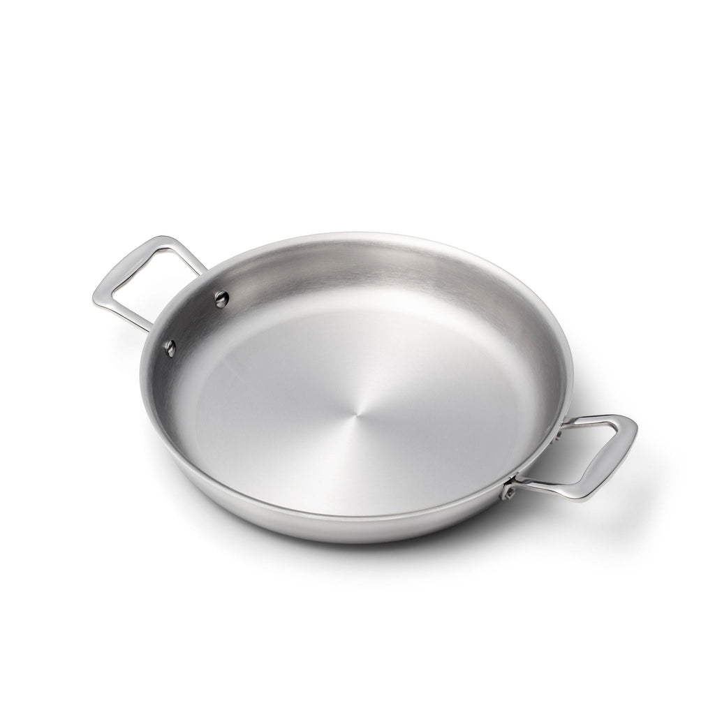Stainless Steel Fry Pan, 11.5 Inch with Short Handles, Stainless Steel Construction for Stovetop Cooking, Family Meals and Daily Kitchen Use image 1