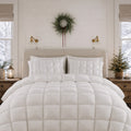 Down & Feather Comforter, Stay Puffed Overfilled Alternative, Breathable Construction for Everyday Bedding and Comfortable Sleep image 1