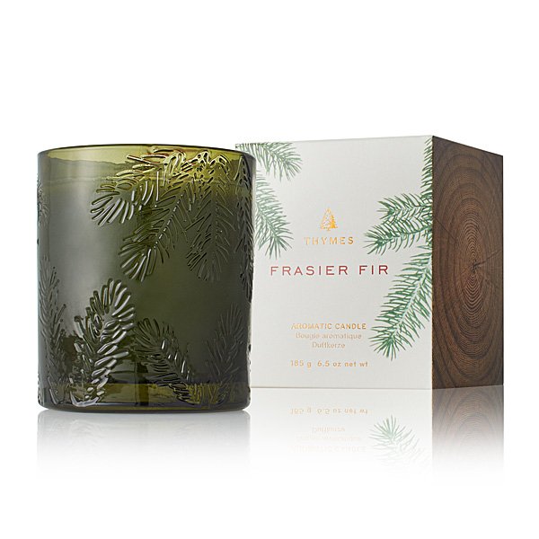 Decorative Candle, Frasier Fir 6.5oz (Green Glass) for Entryways, Mantels and Everyday Home Ambience image 1