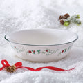 Dinnerware, Winterberry Round Serve Bowl, Dishwasher-Safe Care for Everyday Meals and Table Settings image 1