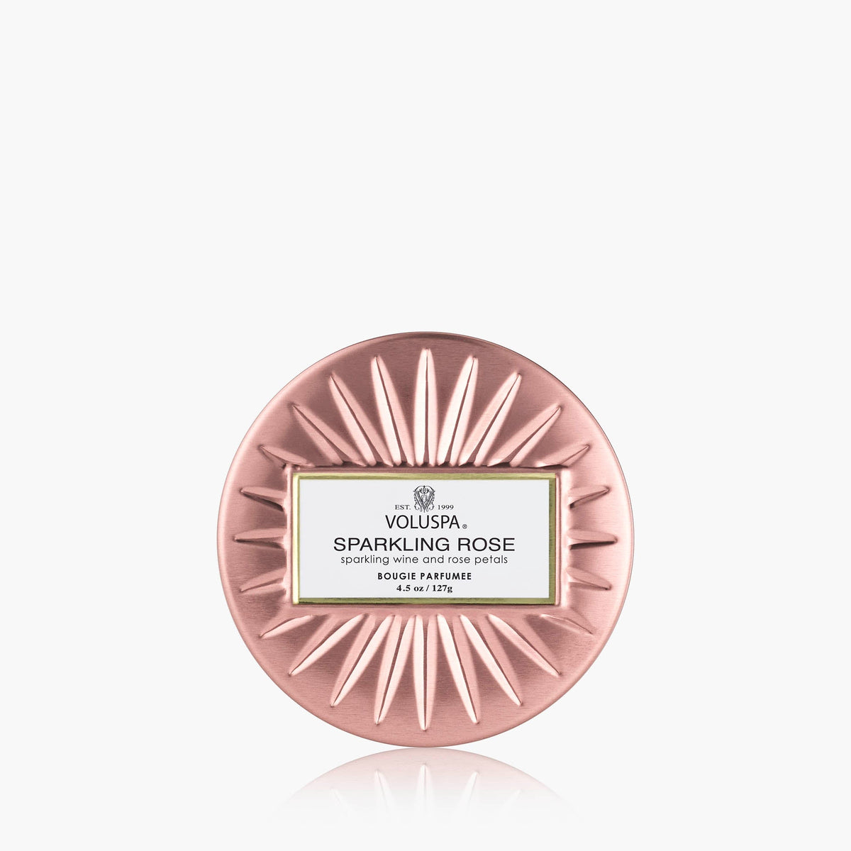 Decorative Candle, Sparkling Rose Mini Tin for Entryways, Mantels and Everyday Home Ambience image 1