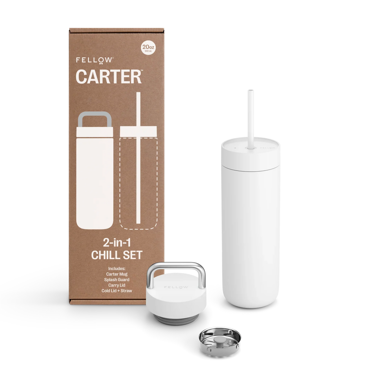 Drinkware, Carter 2 in 1 Chill Set for Kitchen Tables, Workspaces and Daily Hydration, 3 Color Options image 1