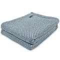 Cozy Throw Blanket, Bar Harbor Cotton Indigo, Machine-Washable Care for Sofas, Beds and Relaxing at Home, 4 Size Options image 1