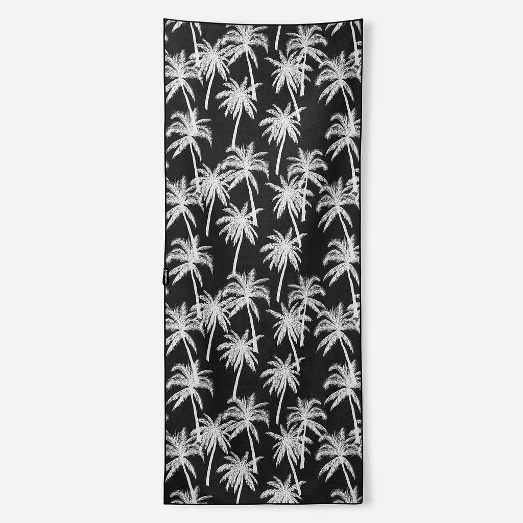 Bath Linen, Original Towel: Bunch Palms Black for Daily Bathroom Routines and Guest Baths, Designed for Home Bathrooms and Everyday Care image 1