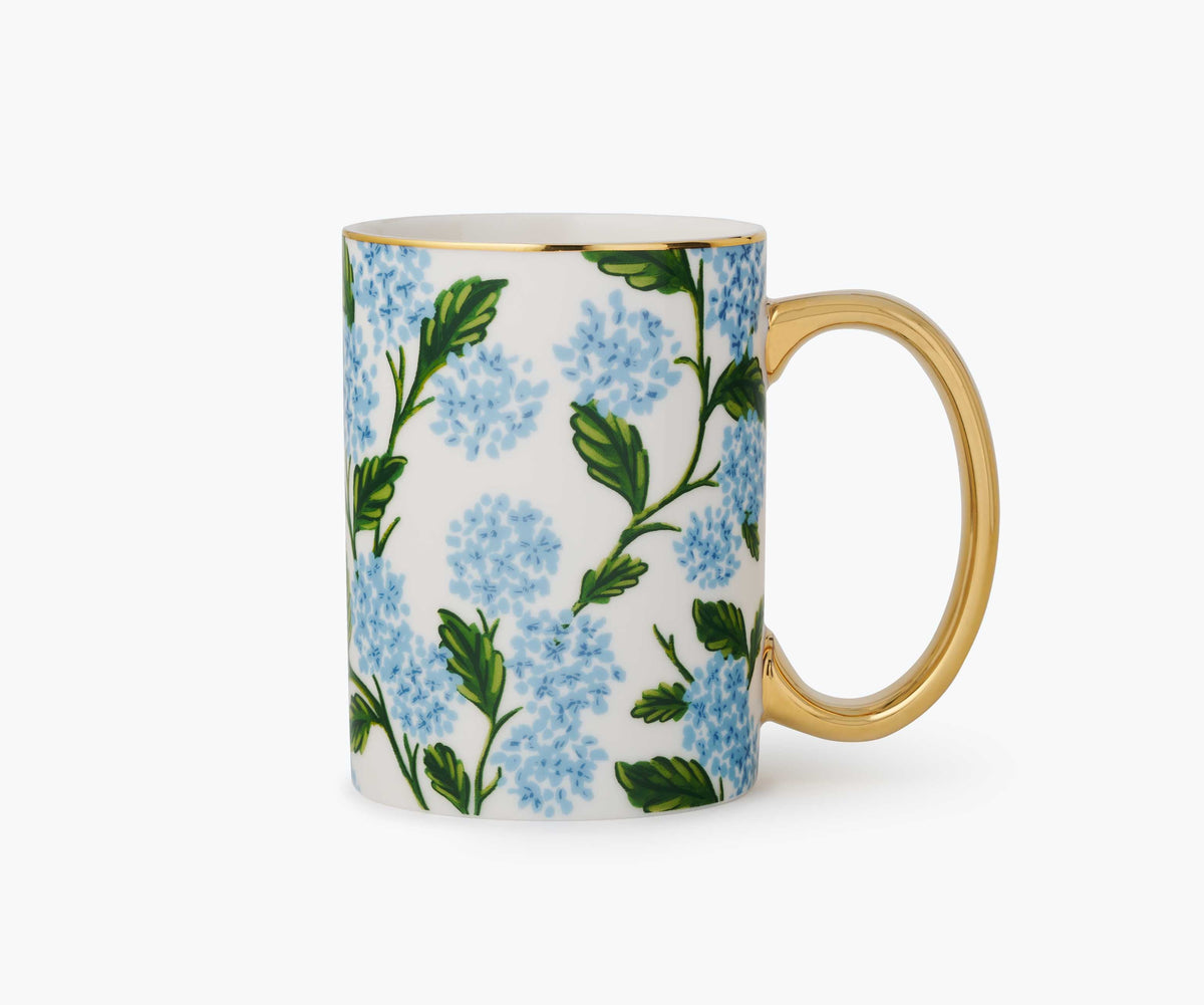 Coffee Mug, Porcelain Hydrangea for Kitchen Tables, Workspaces and Daily Hydration, Designed for Everyday Drinks, Home and Entertaining image 1