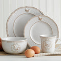 Dinnerware Set, Farmhouse Hen, Dishwasher-Safe Care for Breakfast, Lunch, Dinner and Everyday Table Settings image 1