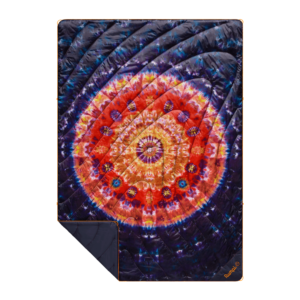 Cozy Throw Blanket, Original Puffy Tapestry Tie Dye for Living Rooms, Bedrooms and Everyday Lounging image 1