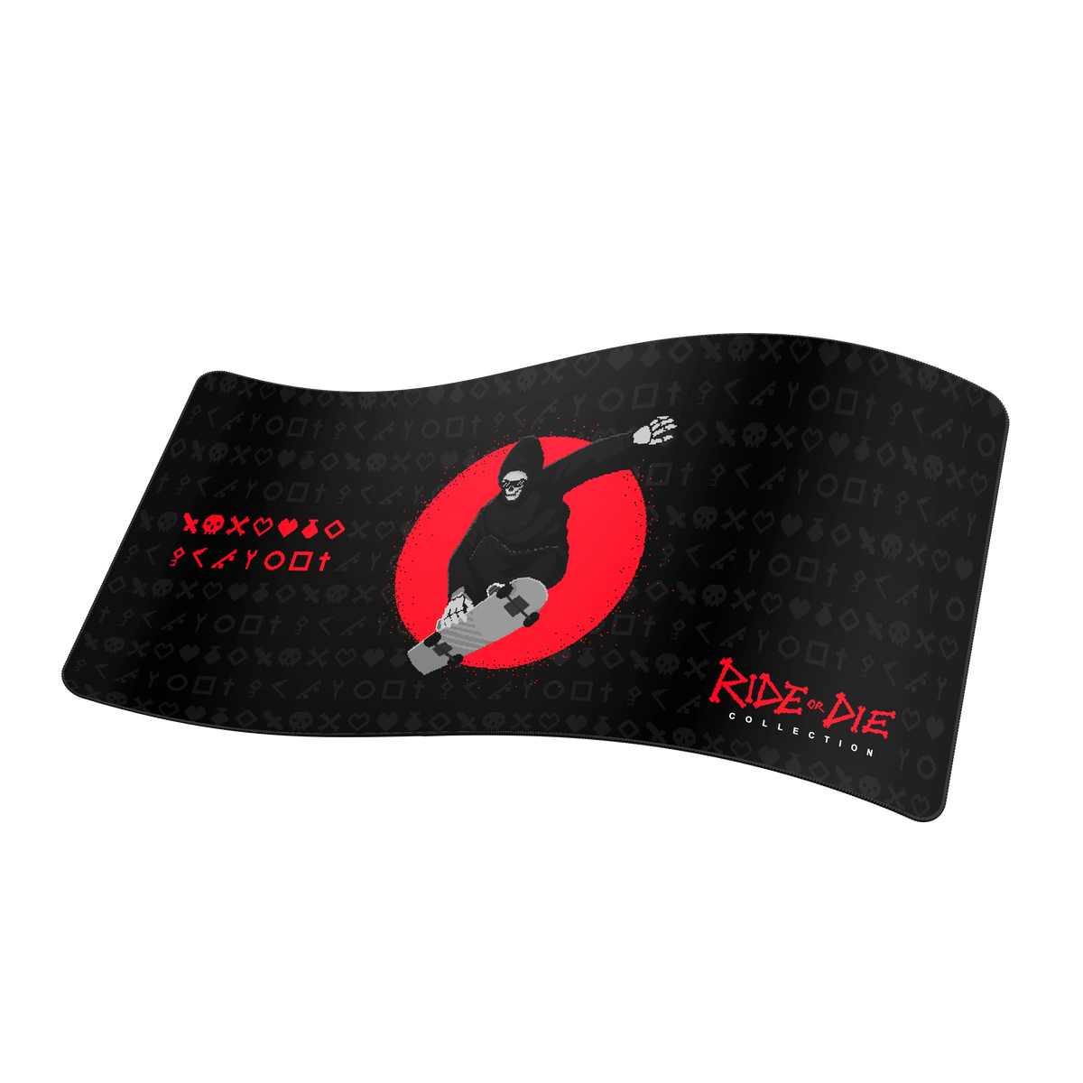 Desk Mat, Oni Deskpad Ride or Die Black, Non-Slip Design for Workspaces, Desks and Everyday Productivity image 1