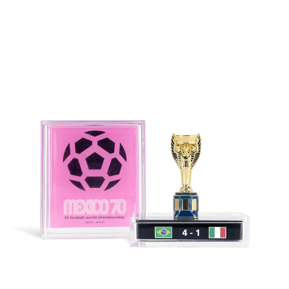 Trophy Replica, 45mm Licensed 1970 World Cup for Shelves, Desks and Football Display Collections image 1