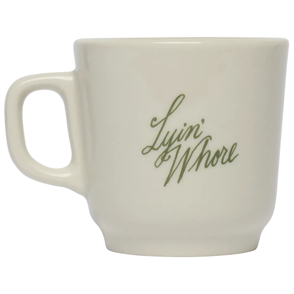 Coffee Mug, PLEASANTRIES LYIN WHORE (8.75OZ) for Everyday Drinks, Home and Entertaining, Designed for Everyday Home Use image 1