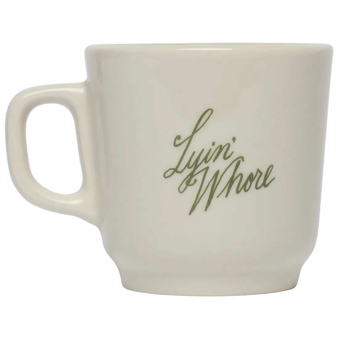 Coffee Mug, PLEASANTRIES LYIN WHORE (8.75OZ) for Everyday Drinks, Home and Entertaining, Designed for Everyday Home Use image 1