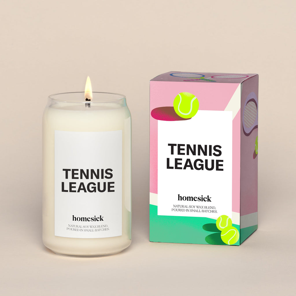 Scented Candle, Tennis League for Living Room Ambience, Mantel Displays and Home Fragrance image 1