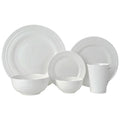 Dinnerware, Swirl Bone 36 Piece Set, Service for 6, Dishwasher-Safe Care for Family Dining, Serving and Entertaining image 1