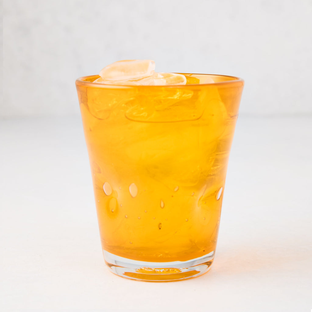 Drinking Glass Set, Light Orange Henri 8 oz, Dishwasher-Safe Care for Kitchen Tables, Workspaces and Daily Hydration image 1