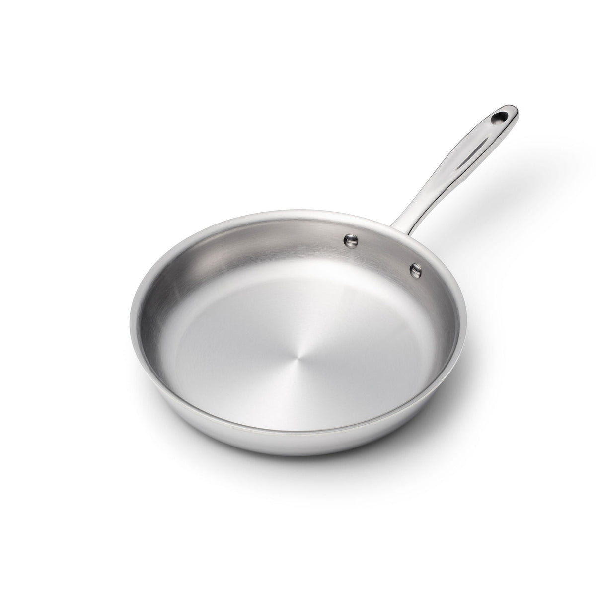 Stainless Steel Fry Pan, 10 Inch, Stainless Steel Construction for Stovetop Cooking, Family Meals and Daily Kitchen Use image 1