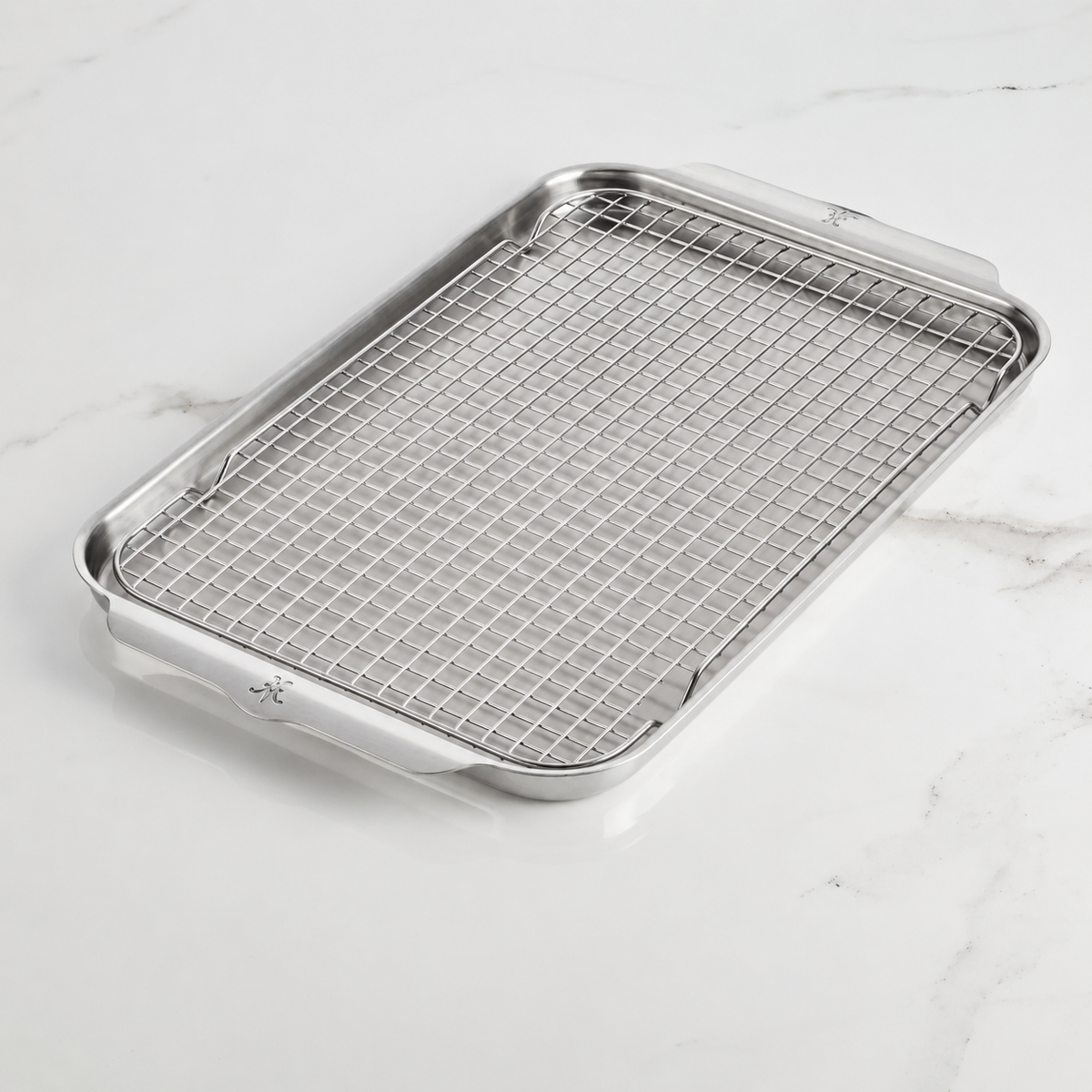 Stainless Steel Baking Sheet, Tri ply Half Pan & Rack, 13 in x 18 for Sheet Pan Meals, Pastries and Home Baking image 1