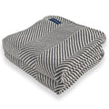 Cozy Throw Blanket, Monhegan Cotton Without Fringe Slate for Living Rooms, Bedrooms and Everyday Lounging image 1