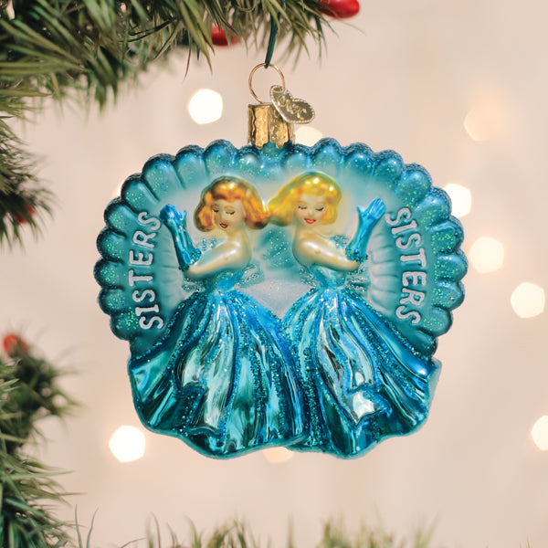 Seasonal Home Decor, Sisters Sisters Ornament for Holiday Displays, Shelves and Festive Rooms image 1