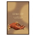 Wall Art Print, Luke 1:37 Gold for Living Rooms, Bedrooms and Home Offices, 4 Size Options image 1